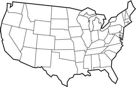 printable blank  map  state outlines clipart