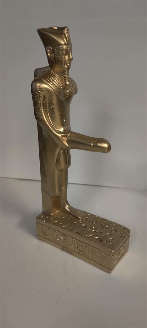 unique egyptian god min statue     egypt etsy