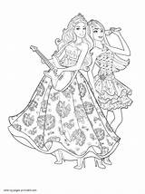 Barbie Pages Popstar Printable Coloring Colouring Princess Girls Print sketch template