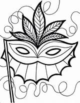 Coloring Mask Pages Printable Gras Mardi Masks Coloringme Halloween sketch template