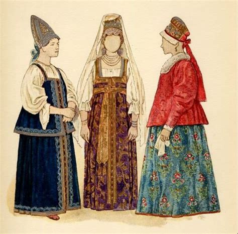 Russian Peasant Costume Russian Clothing Russian Fashion Russian Folk