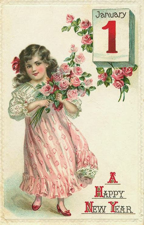 Cute And Beautiful Vintage New Year S Postcards ~ Vintage Everyday