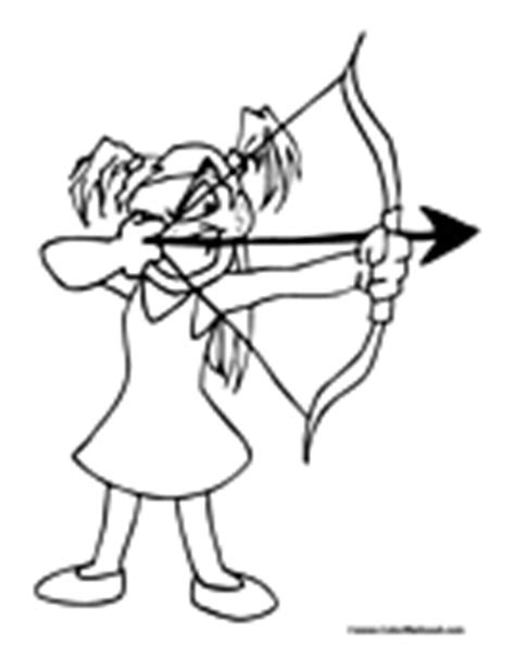 archery coloring pages