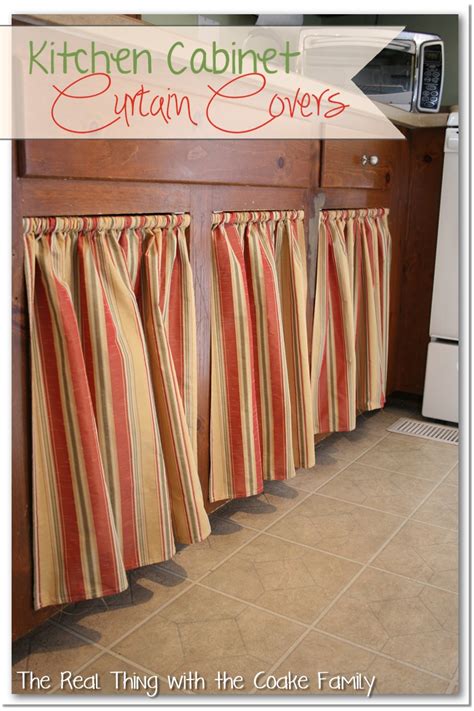 Kitchen Cabinet Ideas Curtains For Cabinet Doors The Real Thing With
