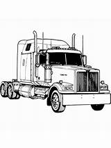 Truck Coloring Pages Semi Printable Boys Trucks sketch template