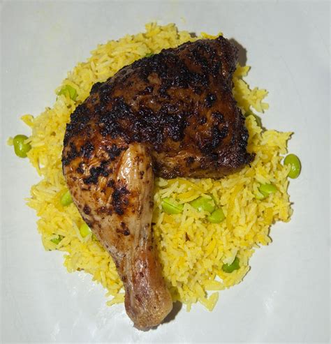 lyons made jamaican jerk chicken with edamame peas and