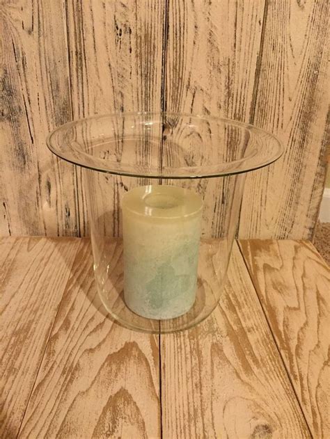 partylite seville replacement glass  wick candle holder hurricane bonus candle holders glass