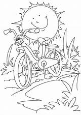 Coloring Summer Pages Kids Printable Sun sketch template