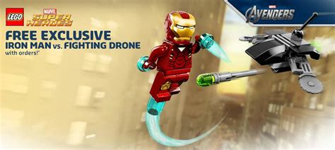 lego marvel super heroes  iron man  fighting drone flickr