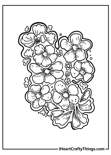 printable coloring pages  kids flowers