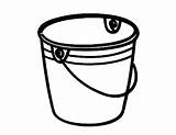 Bucket Coloring Draw Pages sketch template