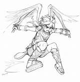 Icarus Game Uprising sketch template