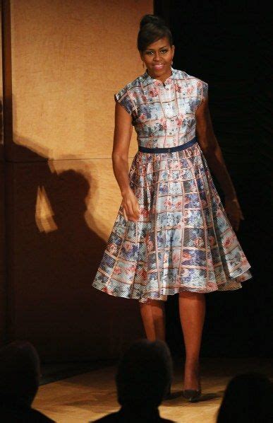 michelle obama une première dame stylée robe chic