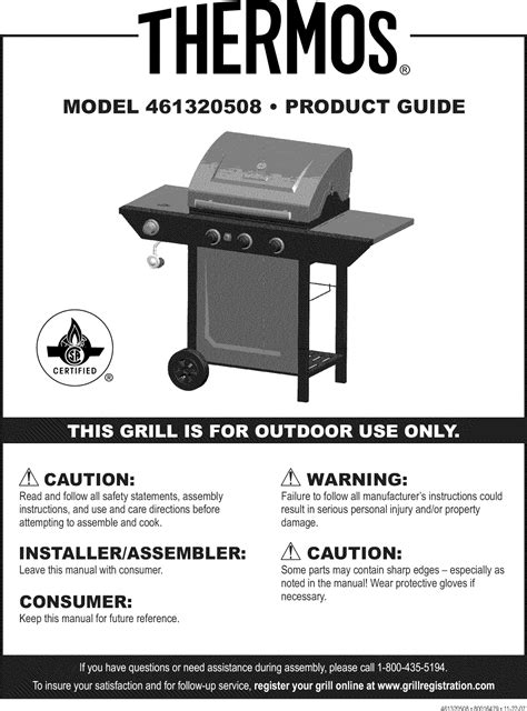 thermos  user manual gas grill manuals  guides