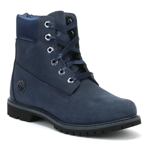 timberland   premium womens blue waterbuck satin boots lyst