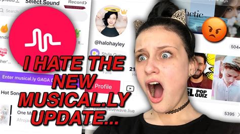 i hate the new musical ly update haylo hayley youtube