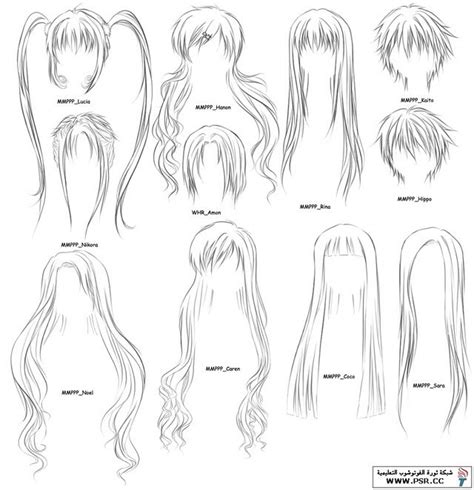 manga hair drawing anime hair   draw anime hair ponytail drawing