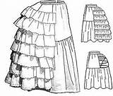 Petticoat Victorian Bustle Pattern Dress Truly Hoop Patterns Wire Skirt Sewing Prep Marcon Cage Era Edwardian Skirts Underskirt Style sketch template