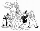 Looney Tunes Pato Lucas Pernalonga Imprimir Colorir Dibujar Amigos Tudodesenhos Colorearrr sketch template
