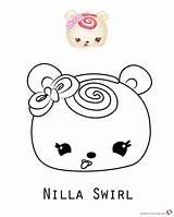 Num Noms Coloring Pages Nilla Swirl Bettercoloring Printable She Print Color sketch template