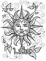 Coloring Pages Adult Litha Lit Pagan Printable Solstice Summer Wicca Book Witch Sun Books Wiccan Getdrawings Kids Mystic Choose Board sketch template