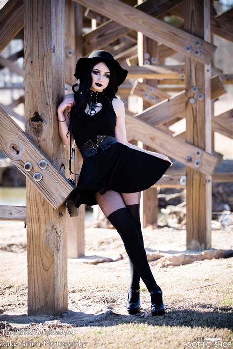 adorable little black gothic dress by punk rave ladies