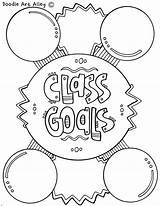 Goal Setting Classroomdoodles sketch template