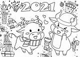 Pages Gift 2021 Coloring Color sketch template