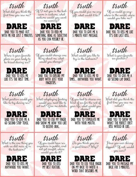 Couple S Truth Or Dare Date Night Game Date Night Games Couples Game