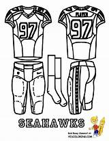 Coloring Pages Football Seahawks Jersey Seattle Drawing Vikings Printable Nfl Wilson Uniform Logo Basketball Russell Color Colouring Getcolorings Getdrawings Falcons sketch template