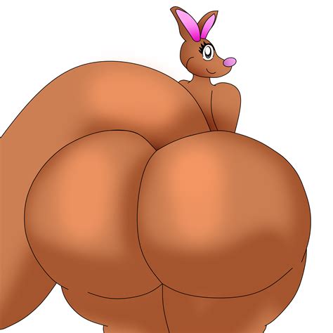 Rule 34 Anthro Ass Big Butt Female From Behind Furry Kangaroo Kangy