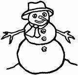 Snowman Coloring Pages Clipart Plain Snow Man Pic Kitty Purple Library Webstockreview Purplekittyyarns sketch template