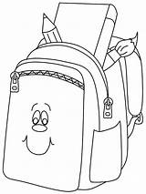 Bookbag Getdrawings Backpacks Webstockreview sketch template