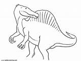 Spinosaurus Coloring Pages Looking Back Printable Kids Carnivorous Xcolorings sketch template