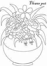 Floreros Ausmalbilder Vasos Ausdrucken Blumenvasen Tegninger Fargelegging Vaser Blomst Fargelegg Websincloud Pintar Malvorlagen Diviertan Dibujando L0 sketch template