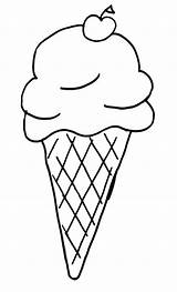 Ice Cream Cone Coloring Pages Clipart sketch template