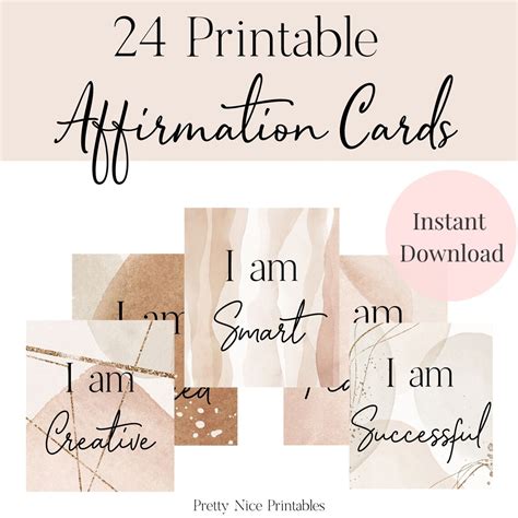 affirmation cards printable affirmation cards positive etsy