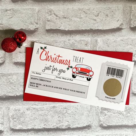 christmas voucher driving lessons voucher learning  drive birthday