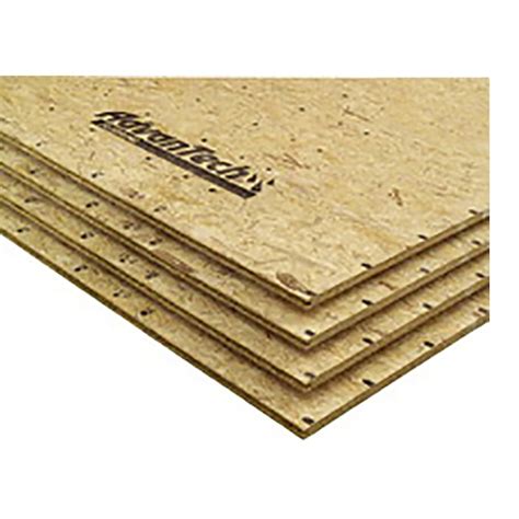 Advantech 5 8 In X 4 Ft X 8 Ft Tongue And Groove Osb Sheathing In The