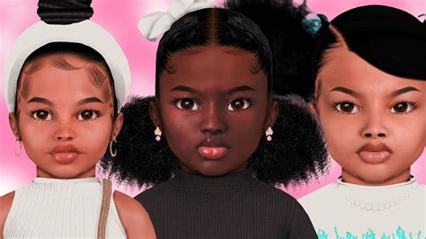 sims  black toddler skin cc