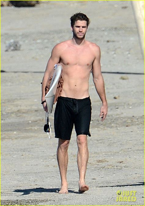 Chris And Liam Hemsworth Shirtless Surfing Duo Photo