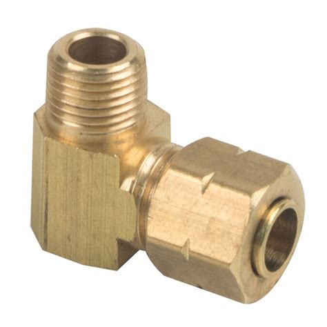 Brasscraft 1 4 In X 1 8 In Compression X Mip Adapter Elbow Fitting At