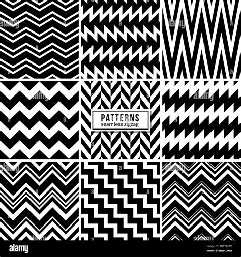classical black  white zig zag lines decals  furniture