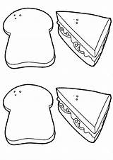 Sandwich Sandwhich sketch template