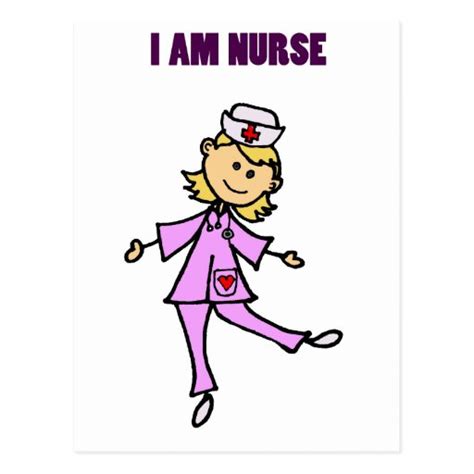 Happy Dancing Nurse Art Postcard Zazzle