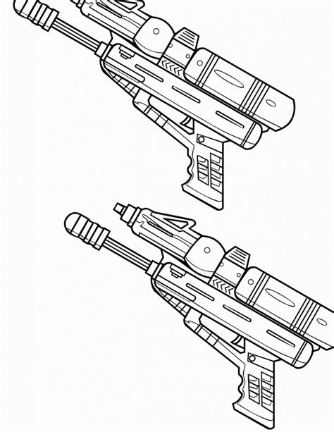 fortnite colouring pages guns