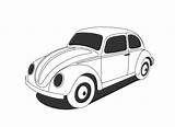 Beetle Line Vw Classic Colouring Coloring Sheet Clipart Clker Clip Px Freaks Shared Vector sketch template