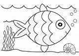 Fish Coloring Pages Printable Kids Color Colouring Animals Drawings Print Template Outline Draw Clipart Fun Preschool Book Peces Toddler Easy sketch template