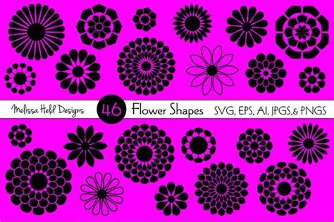 flower shapes flower shape vector flowers shapes