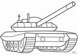 Tank Coloring Military Pages Armored Printable Drawing Paper sketch template